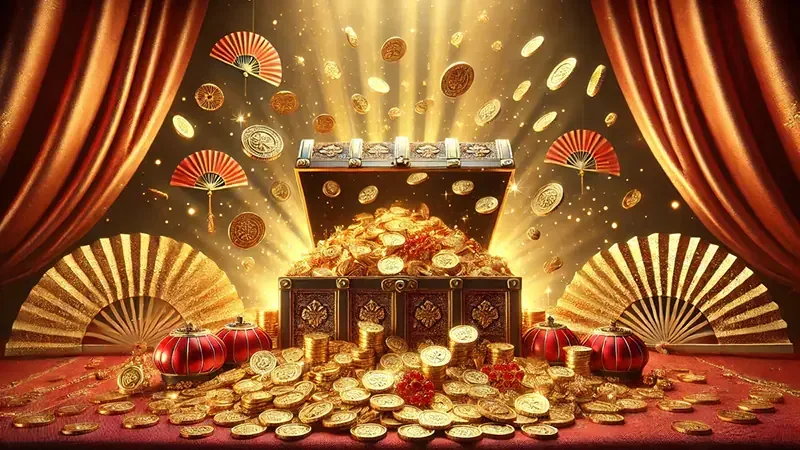 Ilustrasi reel dan simbol permainan slot di GEBYAR4D
